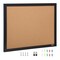Brown Cork & Corrugated Paper Double-Sided Bulletin Board with MDF Frame